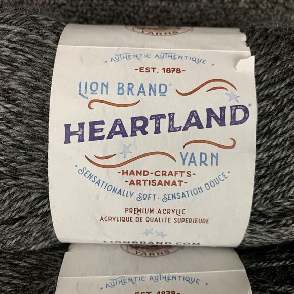 Lot Of 2 Lion Brand Heartland Acrylic Yarn Great Smoky Mountains 251yds 5oz #4 - Picture 2 of 7